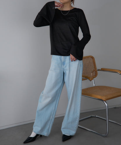 フレアスリーブトップス