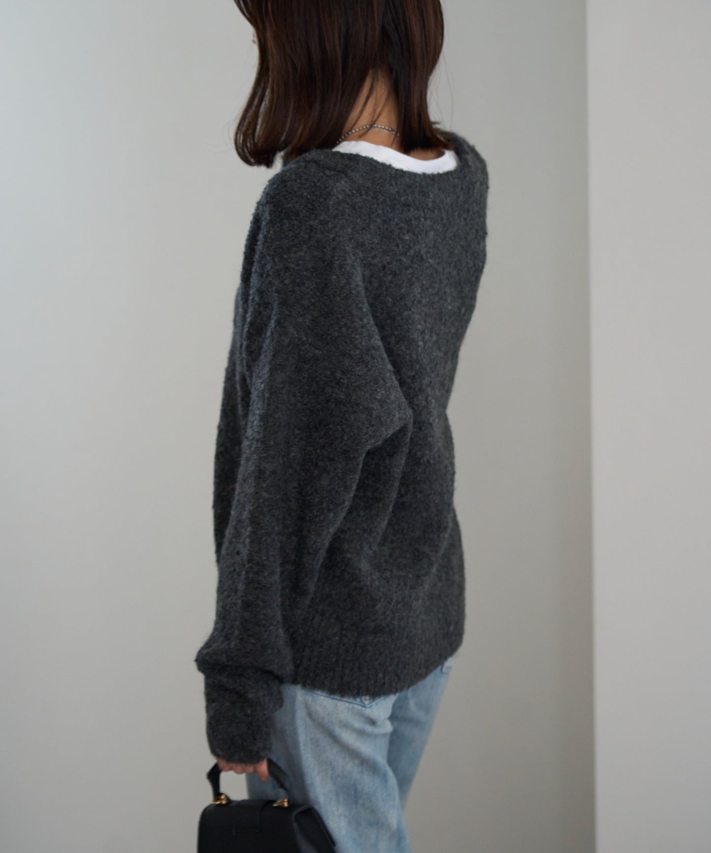 ジップアップニット