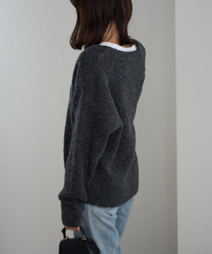 ジップアップニット