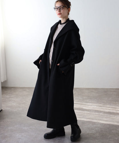 ボリュームタックスリーブコート