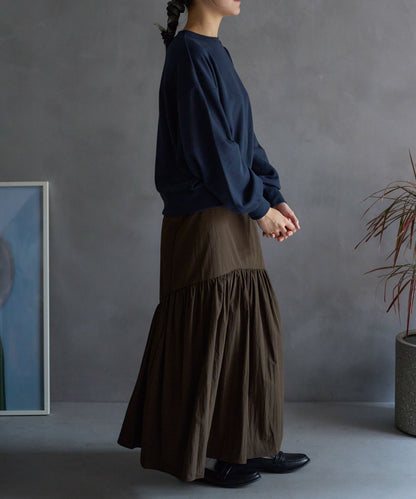 ラウンドギャザーロングスカート