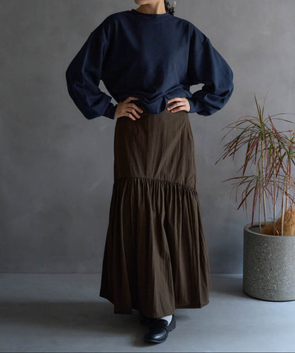 ラウンドギャザーロングスカート