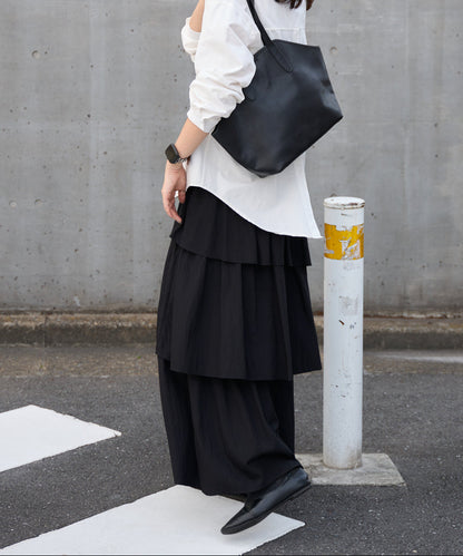 アシメティアードスカート