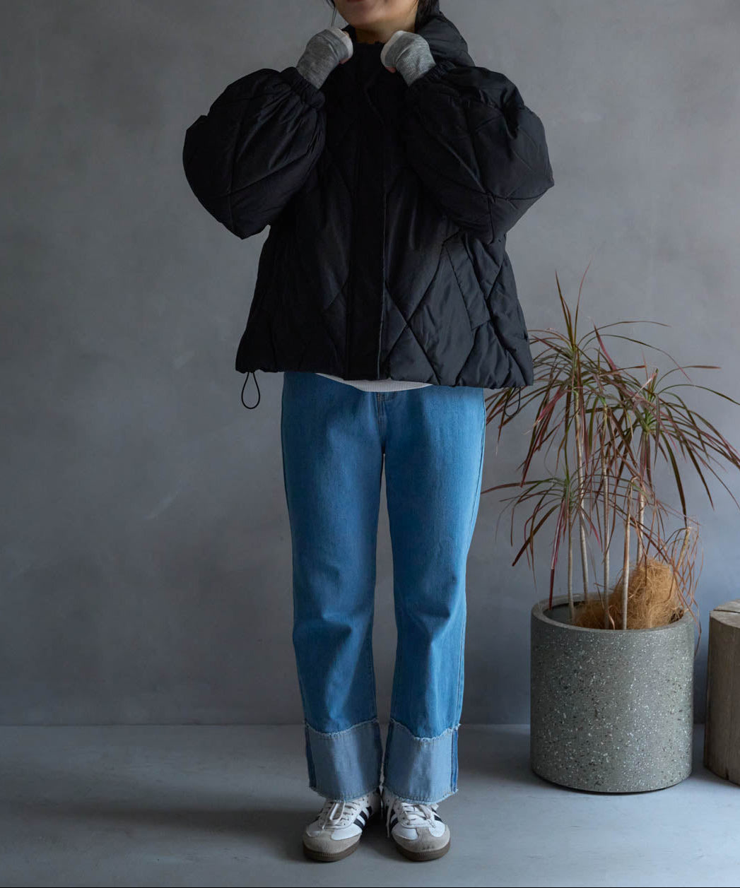 ダイヤキルト中綿ジャケット