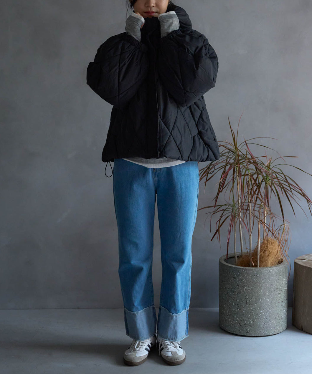 ダイヤキルト中綿ジャケット