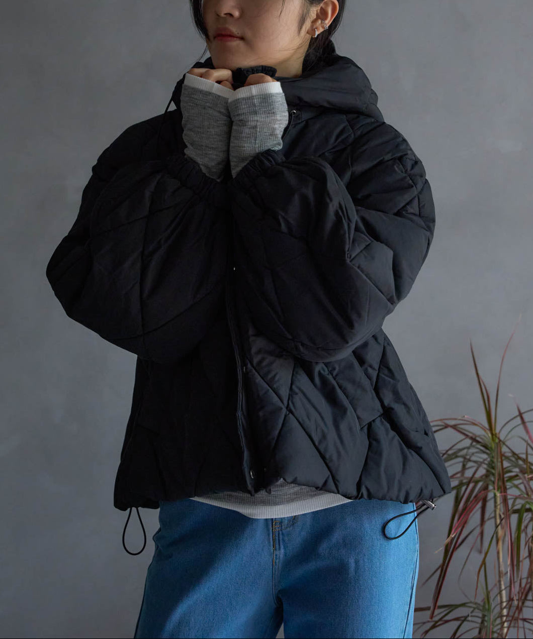 ダイヤキルト中綿ジャケット