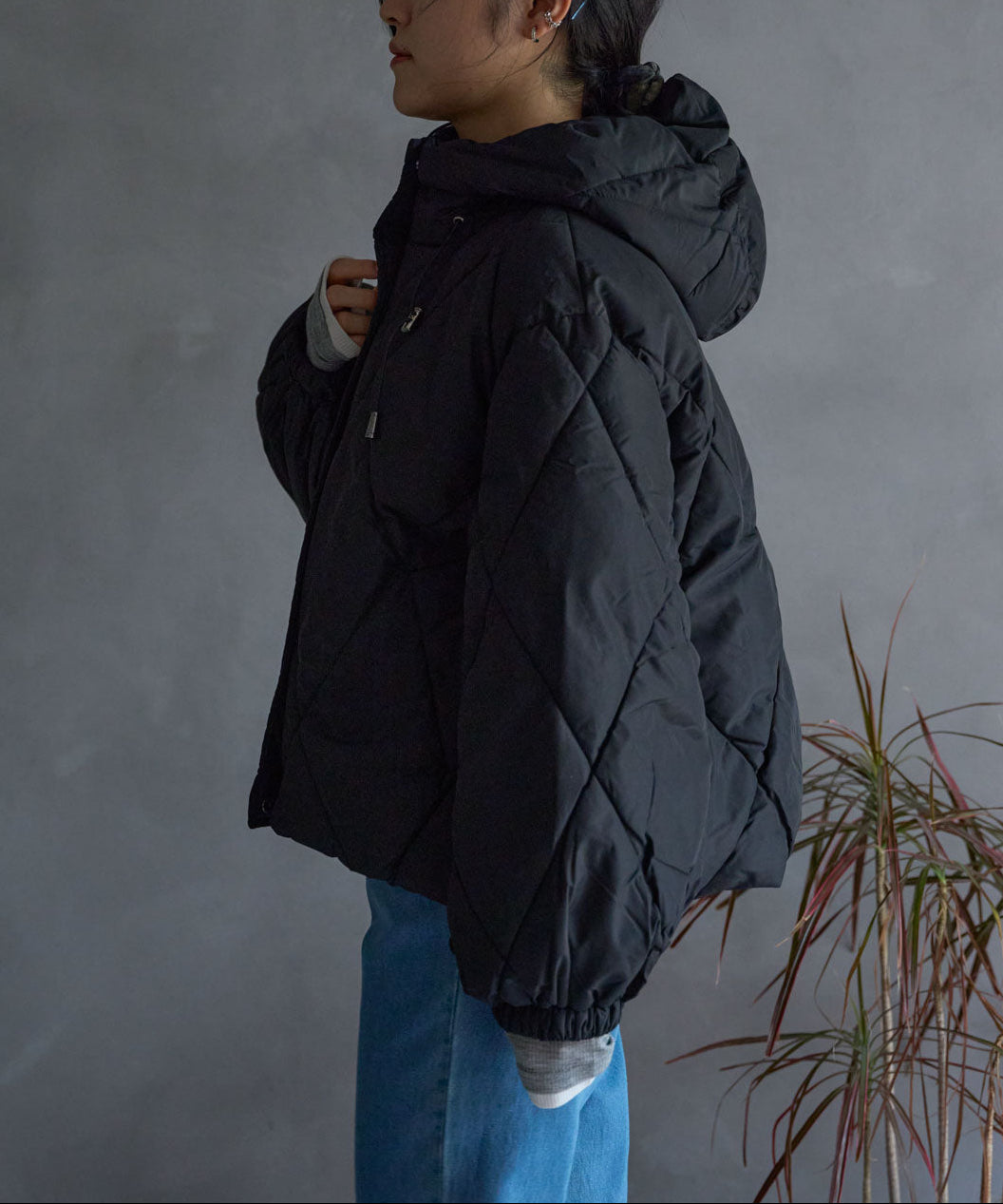 ダイヤキルト中綿ジャケット