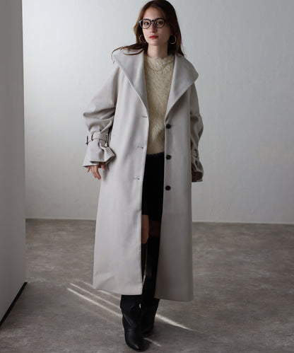 ボリュームタックスリーブコート