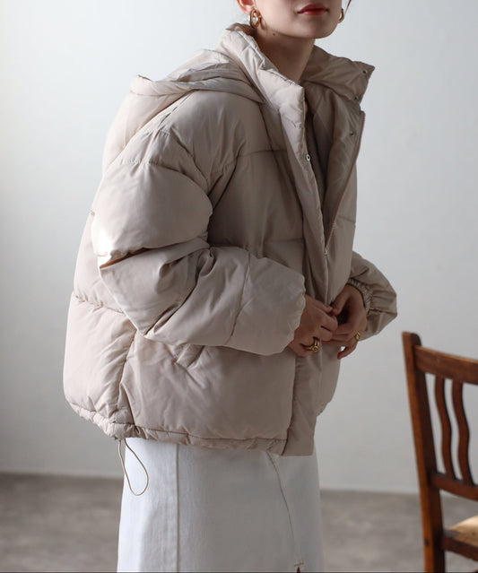 フード付き中綿ジャケット