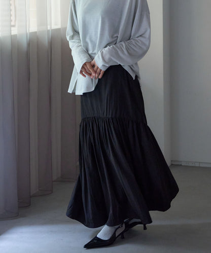 ラウンドギャザーロングスカート