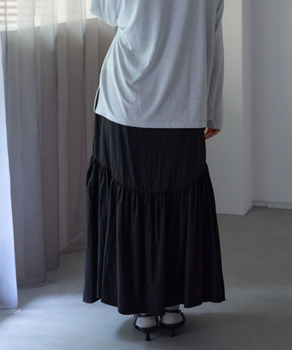 ラウンドギャザーロングスカート