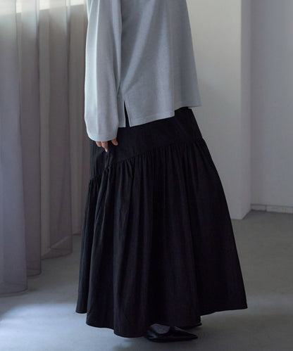 ラウンドギャザーロングスカート