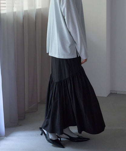 ラウンドギャザーロングスカート