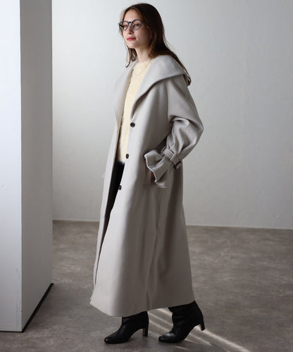 ボリュームタックスリーブコート