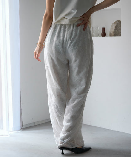 レースワイドパンツ/セットアップ対応