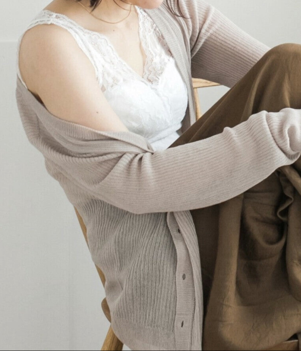 レース切り替えタンクトップ