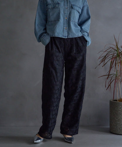 レースワイドパンツ/セットアップ対応