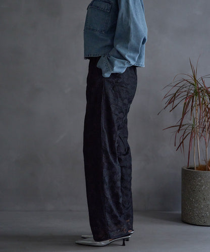 レースワイドパンツ/セットアップ対応