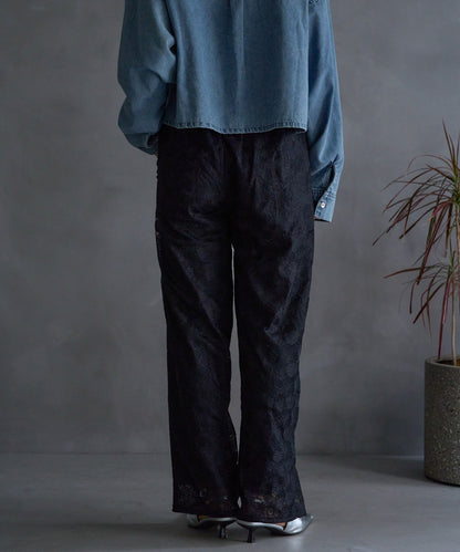 レースワイドパンツ/セットアップ対応