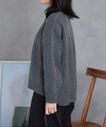 ウール混 オーバーサイズニット