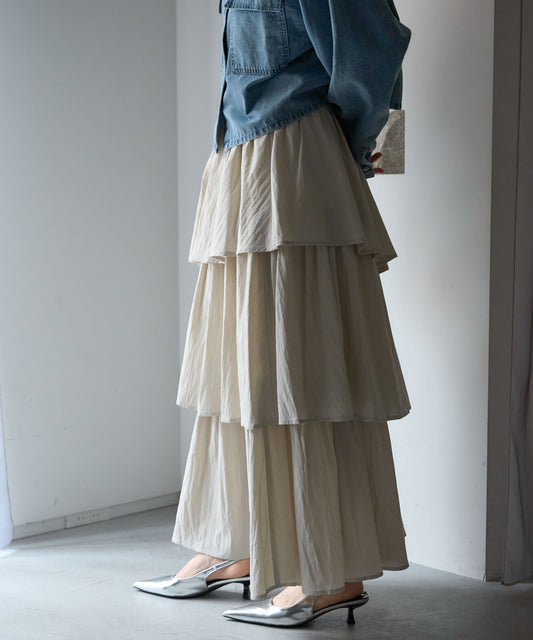 アシメティアードスカート