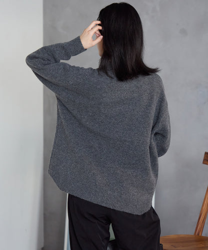 ウール混 オーバーサイズニット