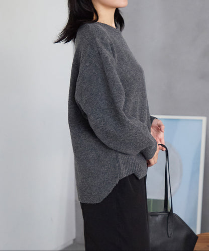 ウール混 オーバーサイズニット