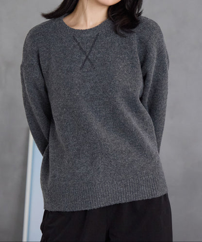 ウール混 オーバーサイズニット