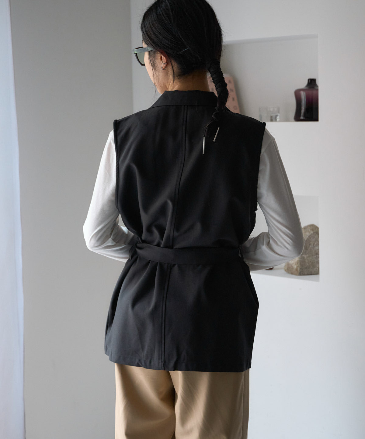 ベルト付きジレ/セットアップ対応