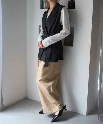 ベルト付きジレ/セットアップ対応