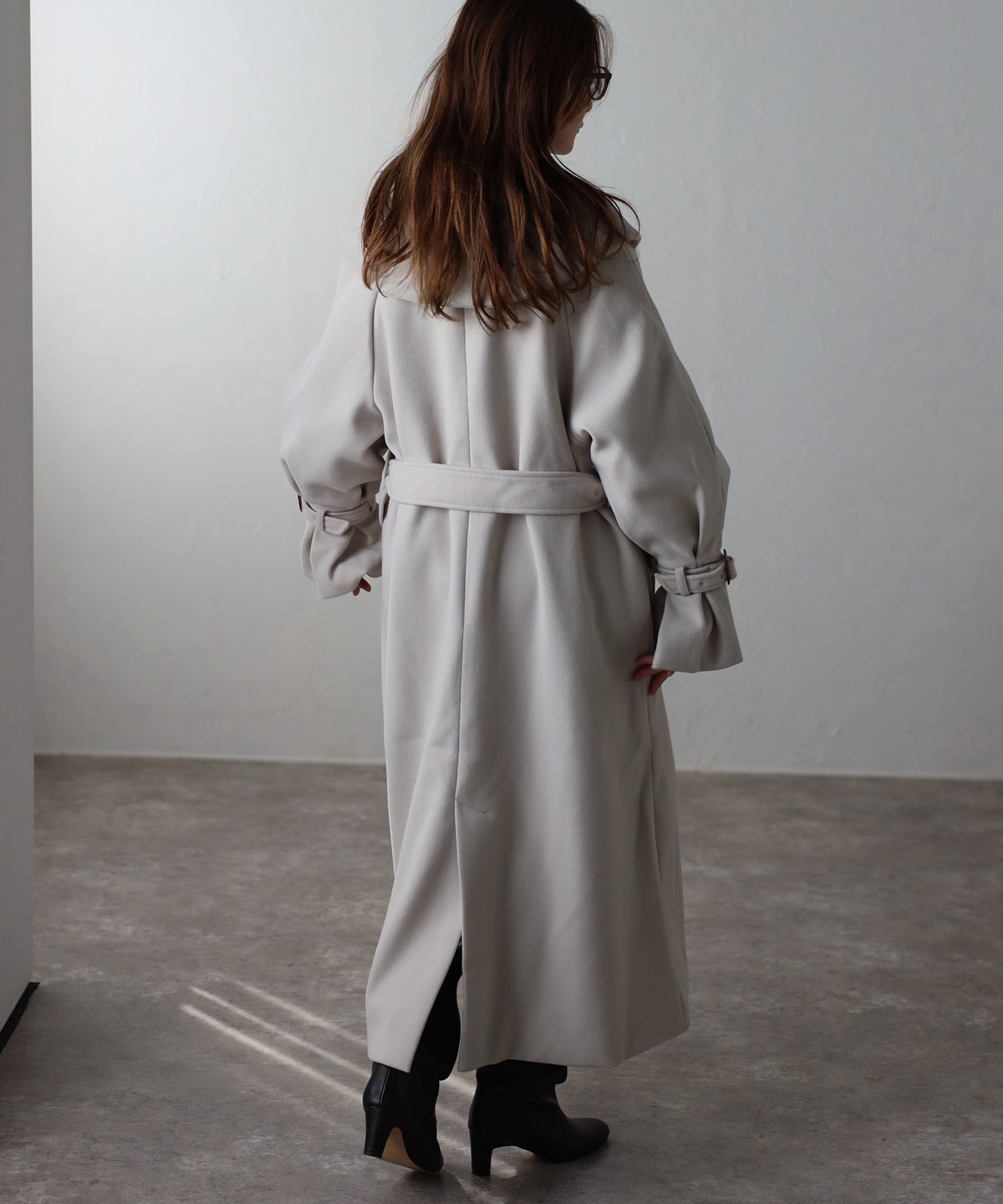 ボリュームタックスリーブコート