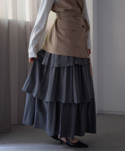 アシメティアードスカート
