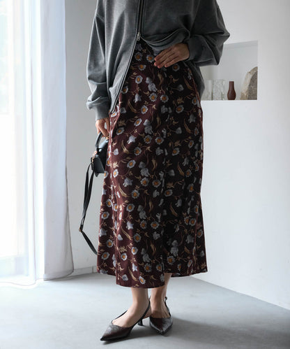 フラワーマーメイドスカート