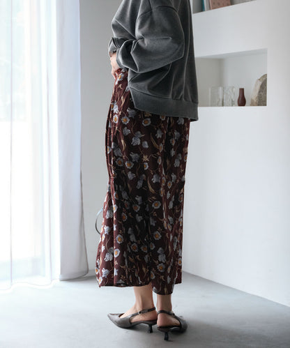 フラワーマーメイドスカート