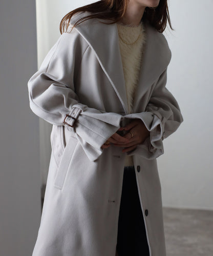 ボリュームタックスリーブコート