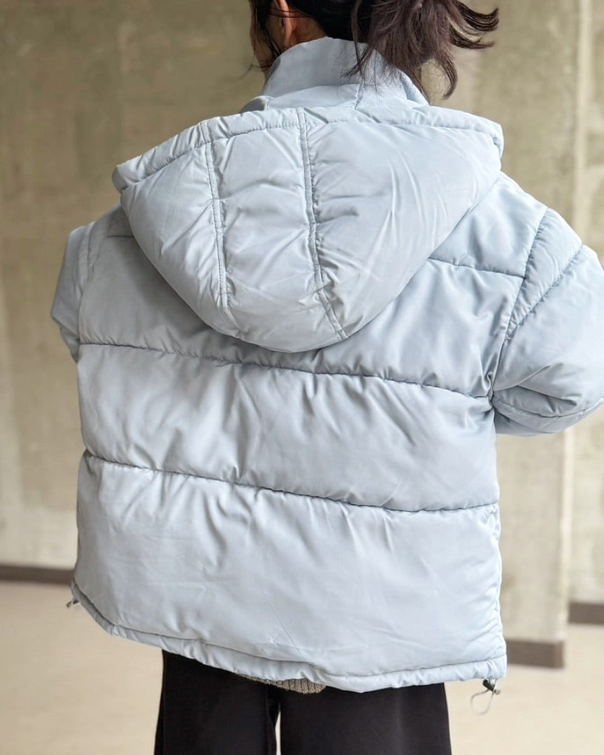 フード付き中綿ジャケット