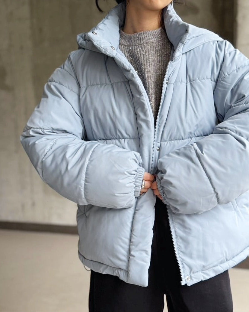 フード付き中綿ジャケット