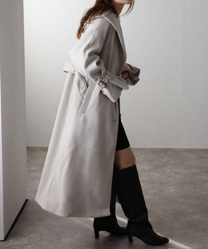 ボリュームタックスリーブコート