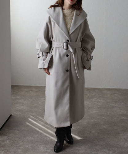 ボリュームタックスリーブコート