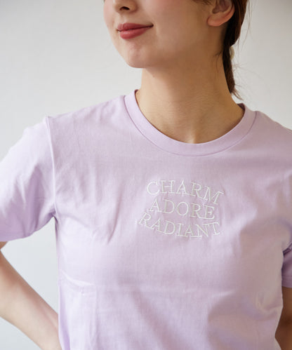 刺繍ロゴTEE