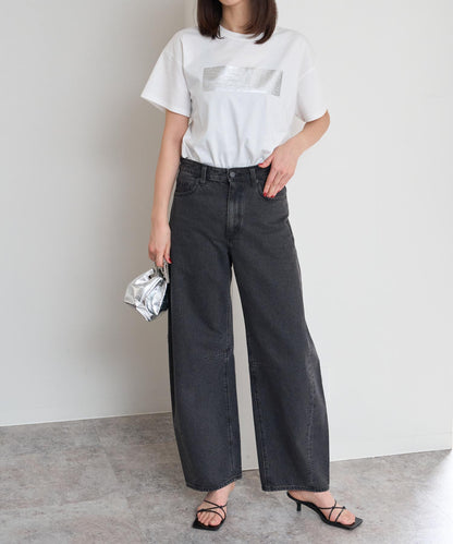 箔プリント半袖Tシャツ