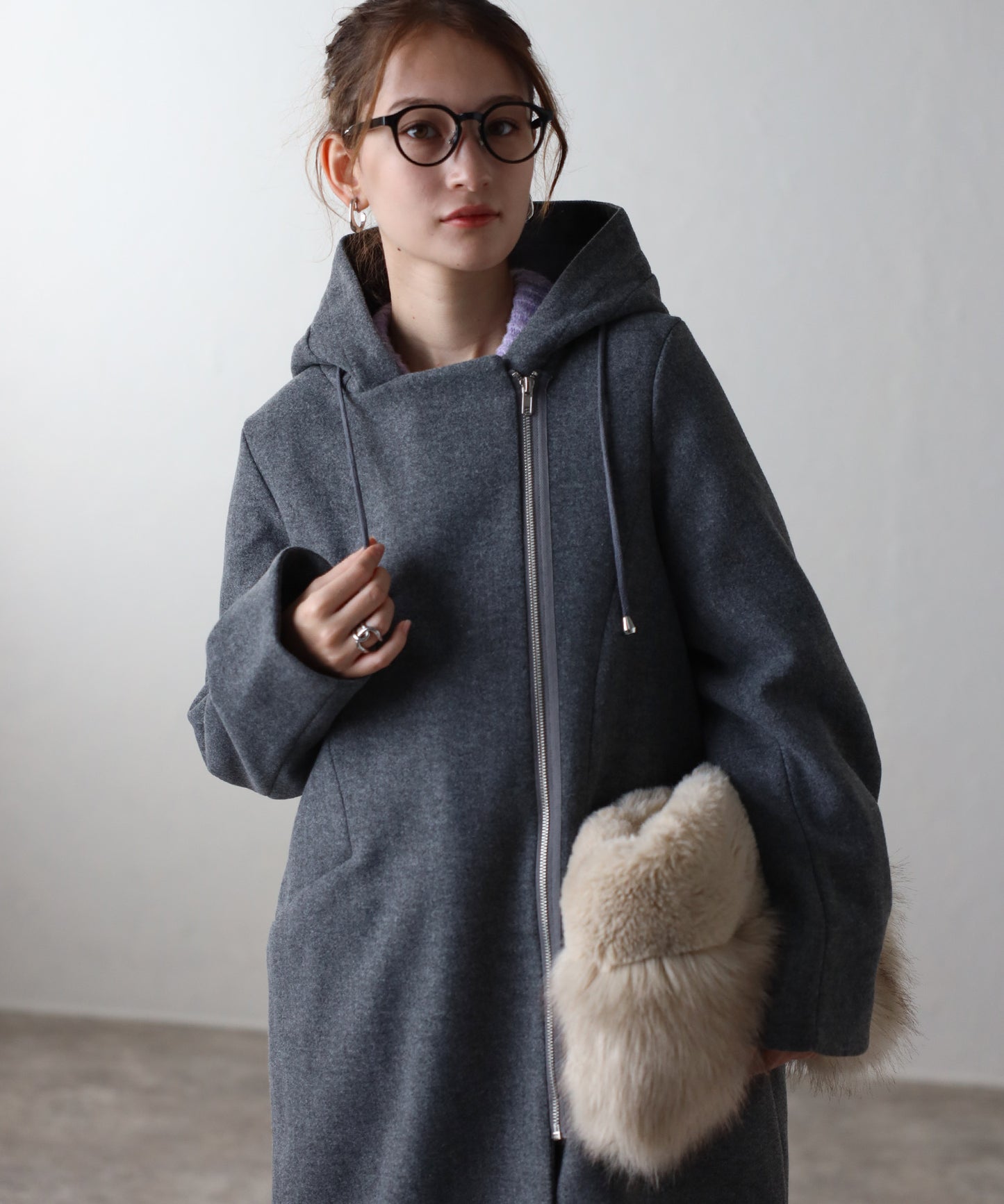 フード付ジップコート