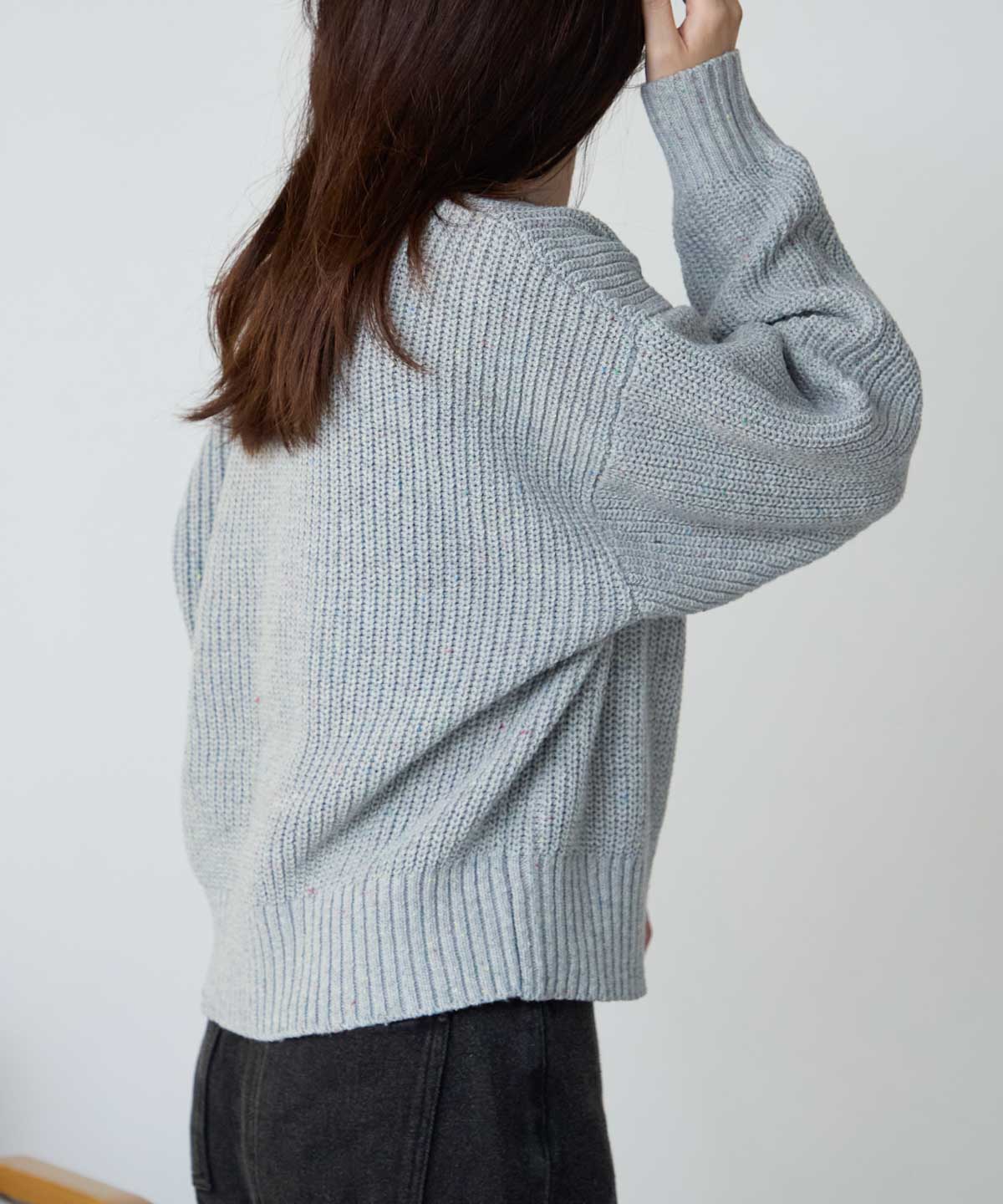 つぶつぶ MIXカラーネップニット