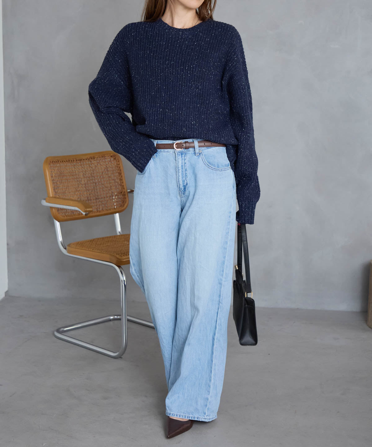 つぶつぶ MIXカラーネップニット