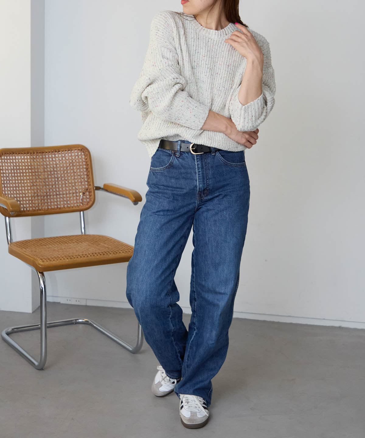 つぶつぶ MIXカラーネップニット