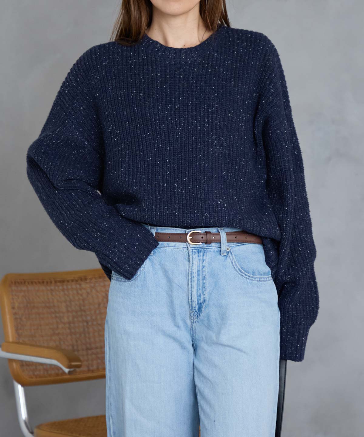 つぶつぶ MIXカラーネップニット