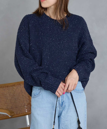 つぶつぶ MIXカラーネップニット