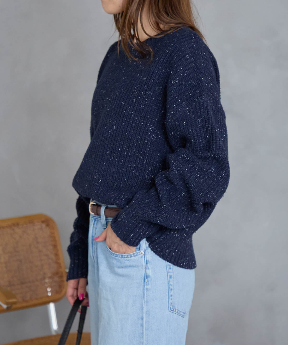 つぶつぶ MIXカラーネップニット