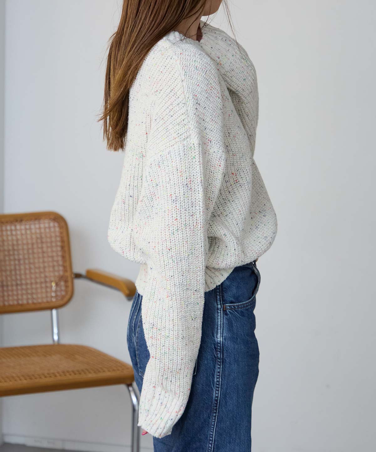 つぶつぶ MIXカラーネップニット