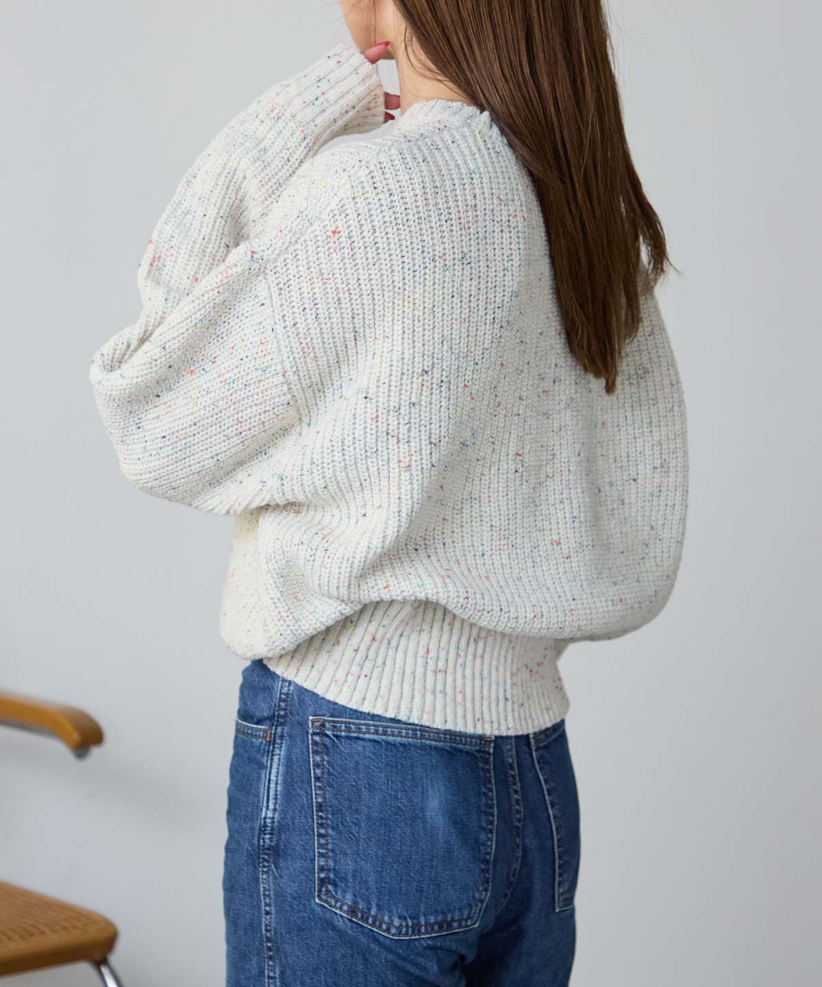 つぶつぶ MIXカラーネップニット